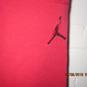 Nike boys red air jordan sweat pants
